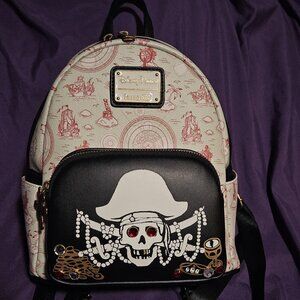 2024 Disney Parks Pirates Of Caribbean Loungefly Jewels Treasure Backpac…